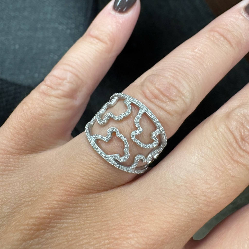 Tous Ring 18 Kt Gold And Diamonds 1250$